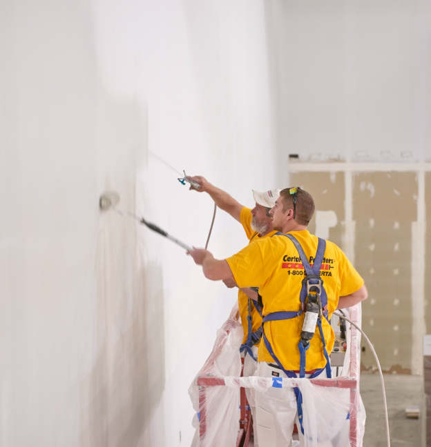 Final healthcare interior painting walkthrough